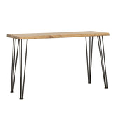 Coaster Zander Sofa Table with Hairpin Leg Natural and Matte Black Model 723499